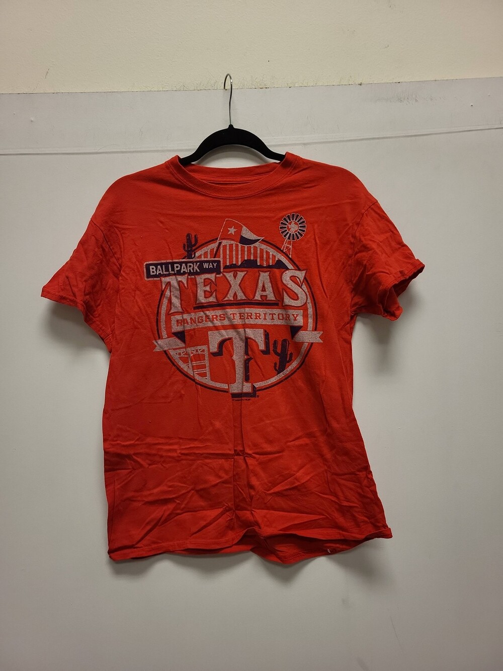MLB Texas Rangers Territory T-Shirt Genuine Merchandise Size M Baseball Tee